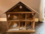 Houten Poppenhuis met Poppetjes en Accessoires, Ophalen, Gebruikt, Poppenhuis