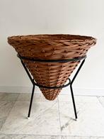Vintage rotan mand, puntmand, Rohé Noordwolde, Ophalen, Gebruikt, Mand, Rond