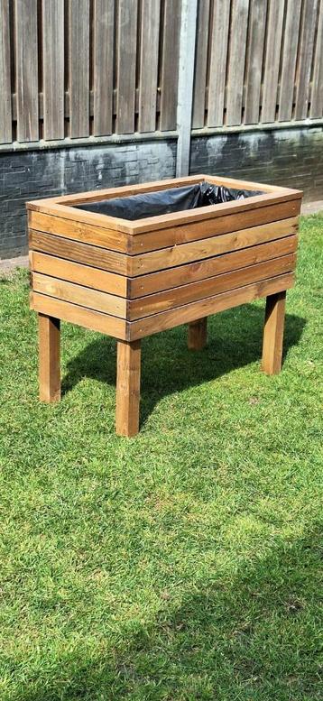 Houten planten/ bloemenbak/ kruidentuin 95/ 49/ 73 cm beschikbaar voor biedingen