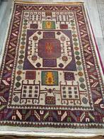 Zuiver Handlook Tapijt - Uniek kazak Design, Minder dan 50 cm, Gebruikt, 50 tot 100 cm, Wit