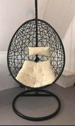Schommelstoel ei xenos hangstoel Swing zwart, Huis en Inrichting, Stoelen, Ophalen, Zo goed als nieuw, Zwart, Eén