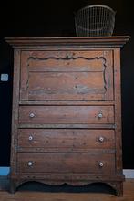 Antieke hollandse secretaire ladekast, Ophalen, 50 tot 100 cm, Zo goed als nieuw, Minder dan 100 cm