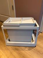Ikea Hallbar prullenbak 22 liter uittrekbaar grijs, Ophalen, Kunststof, Nieuw, 20 tot 30 liter