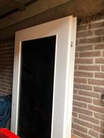 2 opdekdeuren  hang en sluitwerk klink linksdraaiend krepel, Ophalen of Verzenden, Zo goed als nieuw, Binnendeur, 200 tot 215 cm