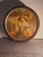 Vintage Sierblik met Vrouw en Fruit, Ophalen