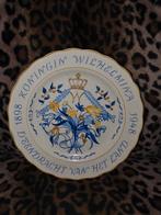 Gouds Plateel Koningin Wilhelmina 1898-1948, Antiek en Kunst, Ophalen of Verzenden