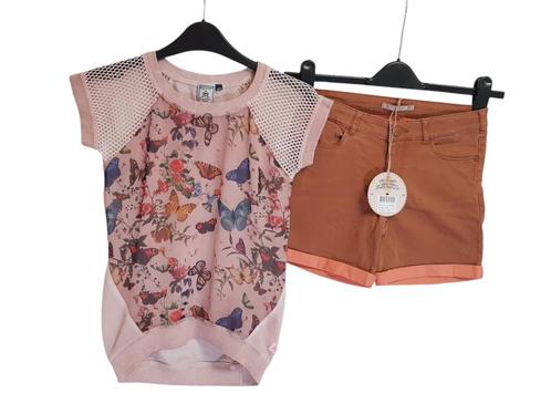 Prachtige RETOUR JEANS top met vlinders Gloria maat 10/140., Kinderen en Baby's, Kinderkleding | Maat 140, Zo goed als nieuw, Meisje