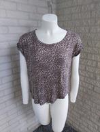 Leuk panterprint shirt - Maat M, Kleding | Dames, T-shirts, Maat 38/40 (M), Bruin, Ophalen of Verzenden, Korte mouw