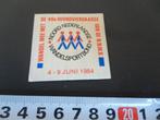 sticker N.N.W.B. de 40e avondvierdaagse   1984, Ophalen, Zo goed als nieuw