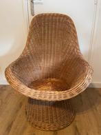 Rieten stoel, Ophalen, Gebruikt, Bruin, Riet of Rotan