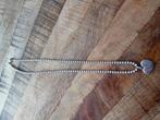 Zilveren ketting met hart, Sieraden, Tassen en Uiterlijk, Kettingen, Verzenden, Zo goed als nieuw, Zilver, Zilver