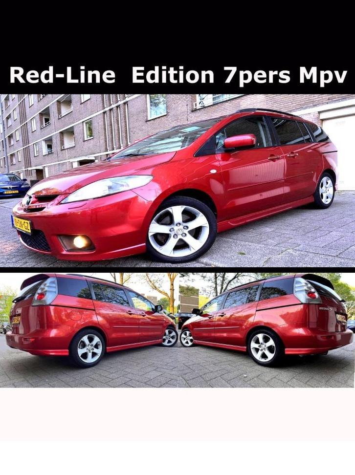 Mazda 5 Katano 1.8i M'2007 Rondom Spoiler Navi 7pers Inr Mog, Auto's, Mazda, Particulier, ABS, Airbags, Airconditioning, Alarm
