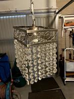 2x Hanglamp met doorzichtige kraaltjes, Ophalen, Zilver, Gebruikt, Minder dan 50 cm