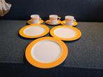 Retro Servies - Borden, Kopjes en Schotels, Gebruikt, Ophalen of Verzenden, Bord(en), Overige stijlen