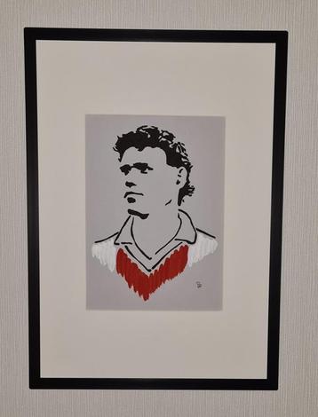 Marco van Basten D (linodruk in aluminium lijst) beschikbaar voor biedingen