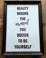 Beauty poster met lijst
23 x 32 cm, Ophalen of Verzenden, Kunststof, Minder dan 50 cm, Minder dan 50 cm