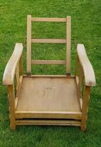 eiken rokerstoel, leuk voor in de tuin of om te pimpen, Ophalen, Gebruikt, Hout