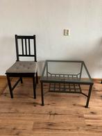 Eettafel met stoel(en), Ophalen, Gebruikt, Twee, Zwart