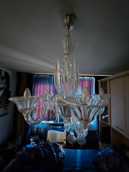 Murano Kroonluchter Venetiaans, Huis en Inrichting, Lampen | Kroonluchters, Gebruikt, Glas, Ophalen