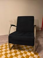 Stoffen stoel met metalen frame, Huis en Inrichting, Fauteuils, Ophalen, Gispen 407, Gebruikt, Minder dan 75 cm