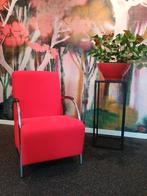 WOOOD Halifax fauteuil rood, Huis en Inrichting, Fauteuils, Ophalen, Gebruikt, 75 tot 100 cm, 50 tot 75 cm