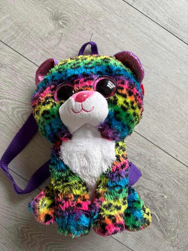 Ty beanie boo rugzakje regenboog, Ophalen of Verzenden, Zo goed als nieuw, Overige typen