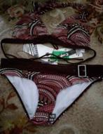 NIEUW me kaartje Pinkpop BIKINI bruin PROTEST 42 44 XL cup C, Kleding | Dames, Badmode en Zwemkleding, Verzenden, Nieuw, Bruin