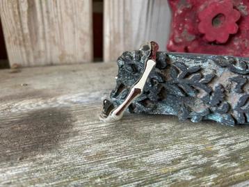 Gave 925 zilveren bamboe armband. beschikbaar voor biedingen