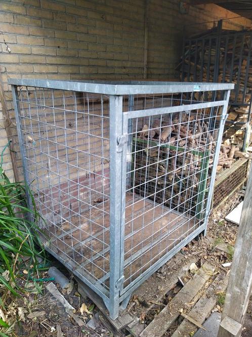 Gaascontainer / Gitterbox, Doe-het-zelf en Verbouw, Kratten en Dozen, Gebruikt, 100 cm of meer, 50 cm of meer, 60 cm of meer, Ophalen