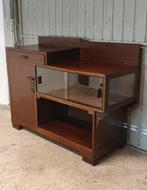 wandkast dressoir haagse school design art deco, Ophalen, Gebruikt, Glas, 150 tot 200 cm