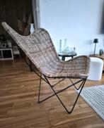 Vlinderstoel, Ophalen, Bruin, Riet of Rotan, Zo goed als nieuw