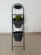 Plantenrek metaal welcome zwart, Tuin en Terras, Ophalen of Verzenden, Zo goed als nieuw