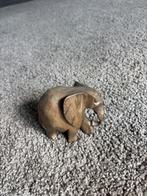 Houten beeldje olifant, Antiek en Kunst, Curiosa en Brocante, Ophalen of Verzenden
