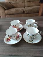 4 Engelse kop en schotels, Antiek en Kunst, Antiek | Servies compleet, Ophalen