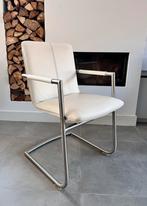 4/6/8/10 wit leder Henders & Hazel design eetkamerstoelen, Huis en Inrichting, Stoelen, Ophalen, Wit, Henders en Hazel, Zo goed als nieuw