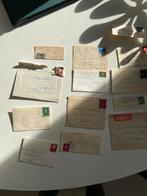 Oude brieven met postzegels - diverse regio's, Ophalen of Verzenden, 1940 tot 1960, Gelopen, België en Luxemburg