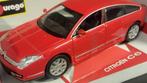 Citroen C6 Rouge 1:18 Bburago Burago Pol, Hobby en Vrije tijd, Modelauto's | 1:18, Verzenden, Nieuw, Auto, Bburago