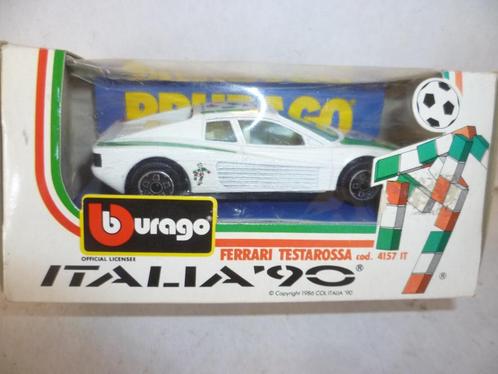 Bburago 1990 Ferrari Testarossa WK voetbal Italia 1:43 model, Hobby en Vrije tijd, Modelauto's | 1:43, Nieuw, Auto, Overige merken