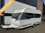 Hobby De Luxe 400 SFE + mover + voortent, Caravans en Kamperen, Hobby, Schokbreker, Bedrijf, Treinzit