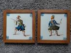 2 makkum tegels delfts blauw schutters, Antiek en Kunst, Ophalen of Verzenden