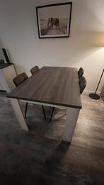 Complete Meubelset: Eettafel, Stoelen, Bijzettafel Dressoir, Huis en Inrichting, Ophalen, Gebruikt, 100 tot 150 cm, Eikenhout