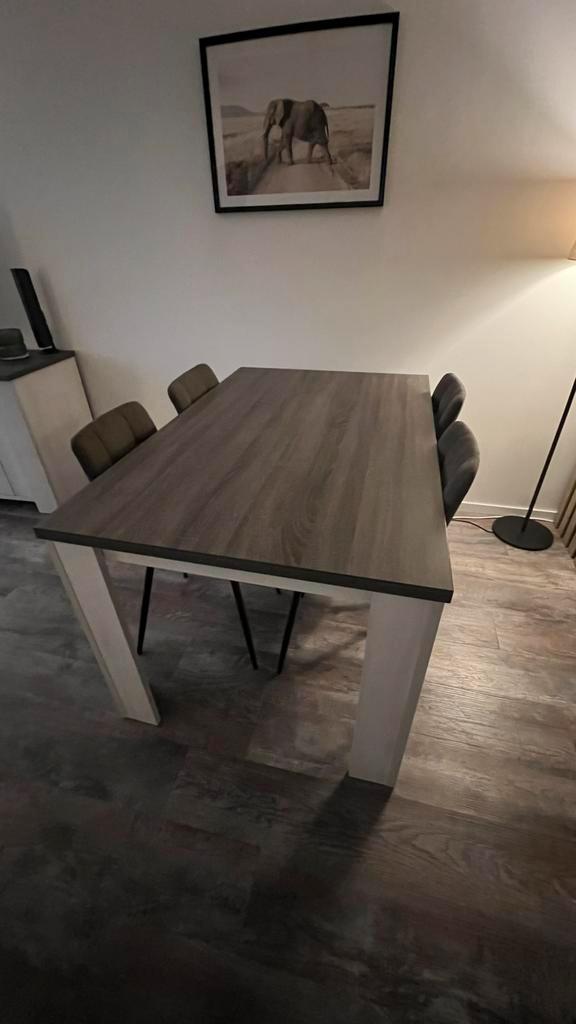 Complete Meubelset: Eettafel, Stoelen, Bijzettafel Dressoir, Huis en Inrichting, Tafels | Salontafels, Gebruikt, Minder dan 50 cm