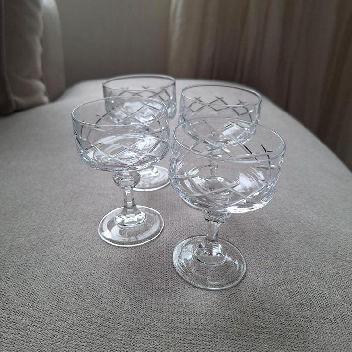 Vintage Kristallen Likeurglaasjes, Huis en Inrichting, Woonaccessoires | Schalen en Manden, Ophalen of Verzenden