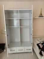 Witte kleding kast., Huis en Inrichting, Kasten | Kledingkasten, Ophalen, Gebruikt, 100 tot 150 cm, 100 tot 150 cm