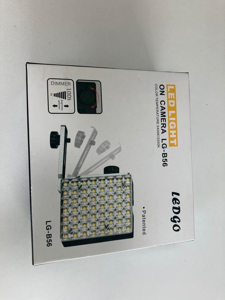Ledgo lg-b56 camera led lamp, Audio, Tv en Foto, Fotografie | Flitsers, Nieuw, Ophalen of Verzenden