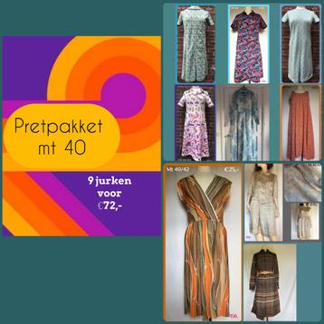 Pakket vintage jurken mt 40 beschikbaar voor biedingen