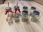 Glazen Potten - 8 stuks, Ophalen of Verzenden, Zo goed als nieuw