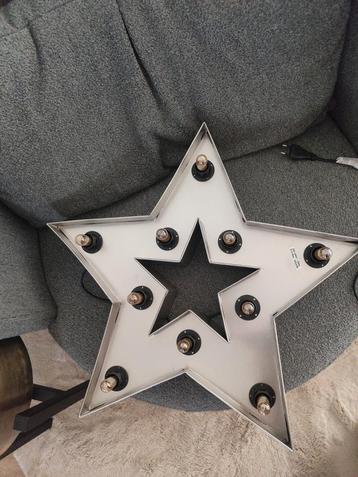 Nieuwe Zilveren Ster Lamp 3D + 10 Lampjes beschikbaar voor biedingen