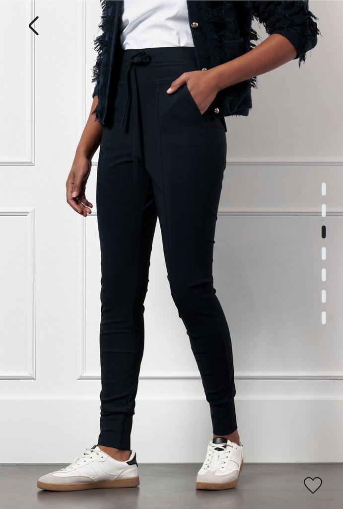 Studio Anneloes Franka Broek - Maat S - Donkerblauw, Kleding | Dames, Broeken en Pantalons, Nieuw, Maat 36 (S), Blauw, Lang, Ophalen of Verzenden