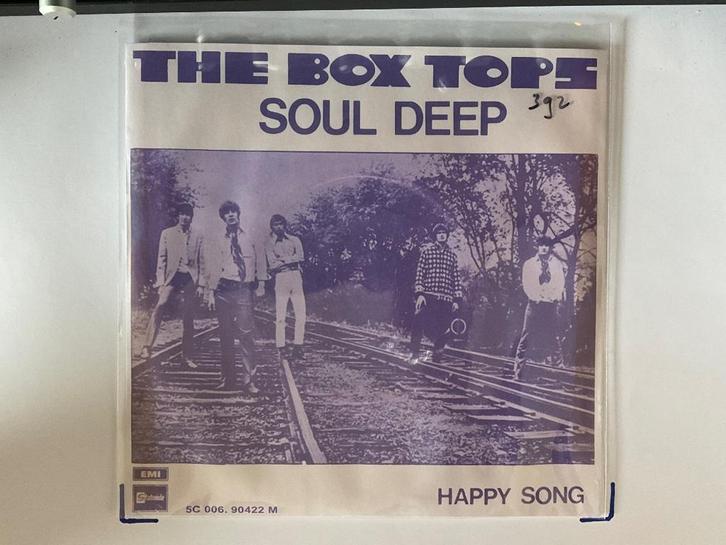 THE BOX TOPS: SOUL DEEP - HAPPY SONG  VG+, Cd's en Dvd's, Vinyl Singles, Gebruikt, Single, Pop, 7 inch, Ophalen of Verzenden